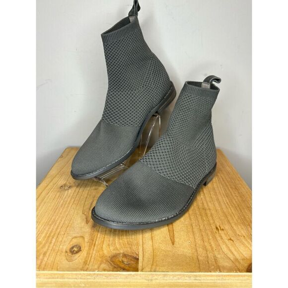 Eileen Fisher Women's Jude‎ Stretch Knit Ankle Bootie Graphite Size 6.5 - Picture 2 of 6